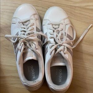 White adidas sneakers